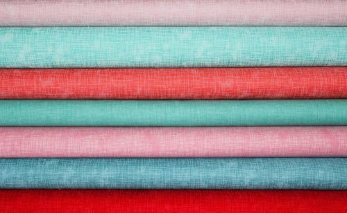 Designerbaumwollstoff Quilters Linen -  pool  (10 cm)
